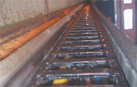 Truck washing facility cable carrier